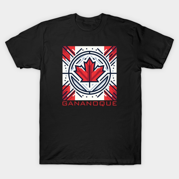 Gananoque Ontario Canada Flag T-Shirt by Heartsake